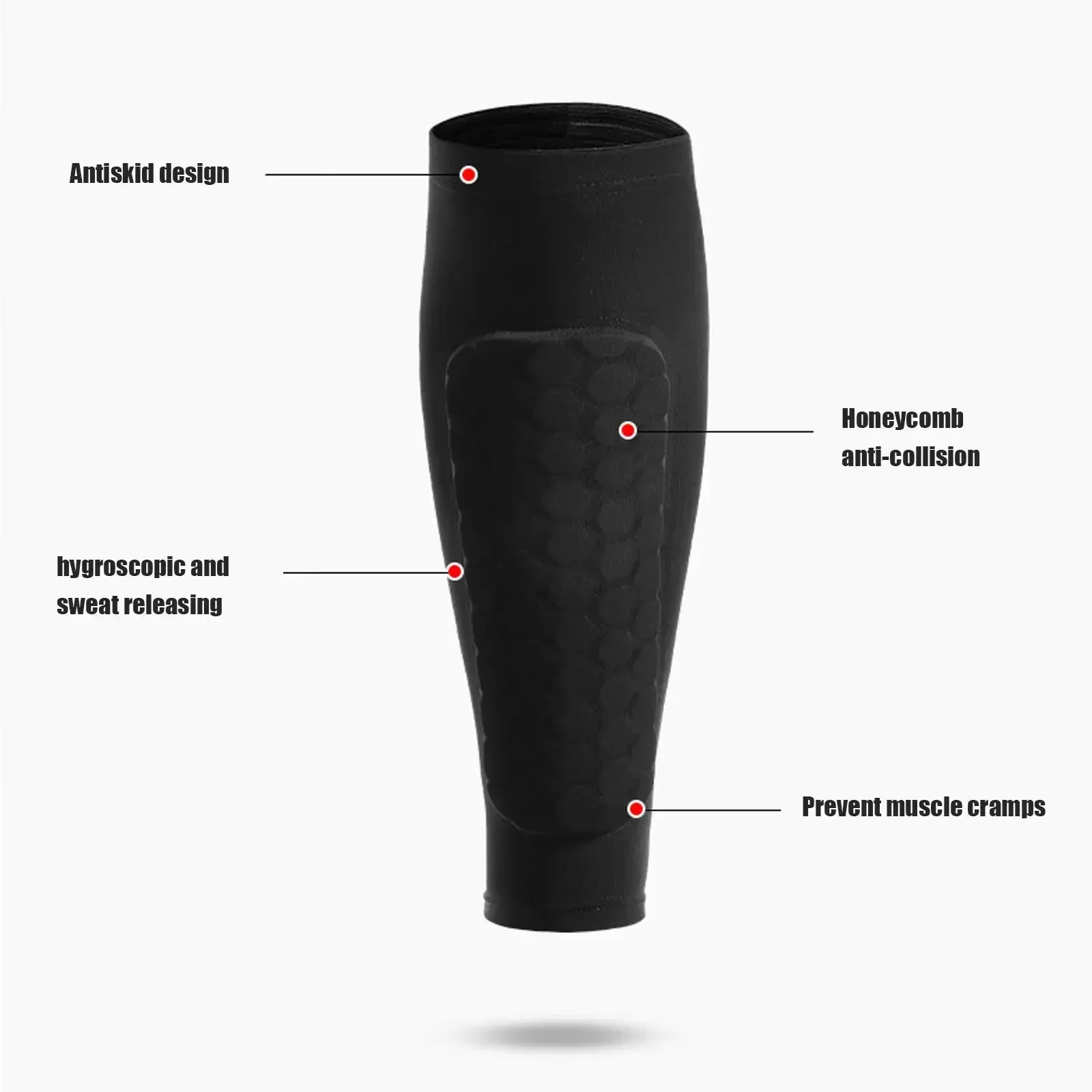 Protège-tibias de football en accent d\'abeille, leggings ShiPublSports, protège-jambes, équipement de protection, 1PC