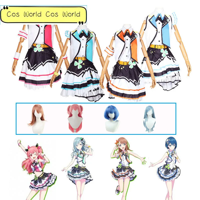 

Hinomori Shizuku Kiritani Haruka Cosplay Momoi Airi Hanasato Minori Cosplay Anime Project Sekai Colorful Stage MORE JUMP Costume