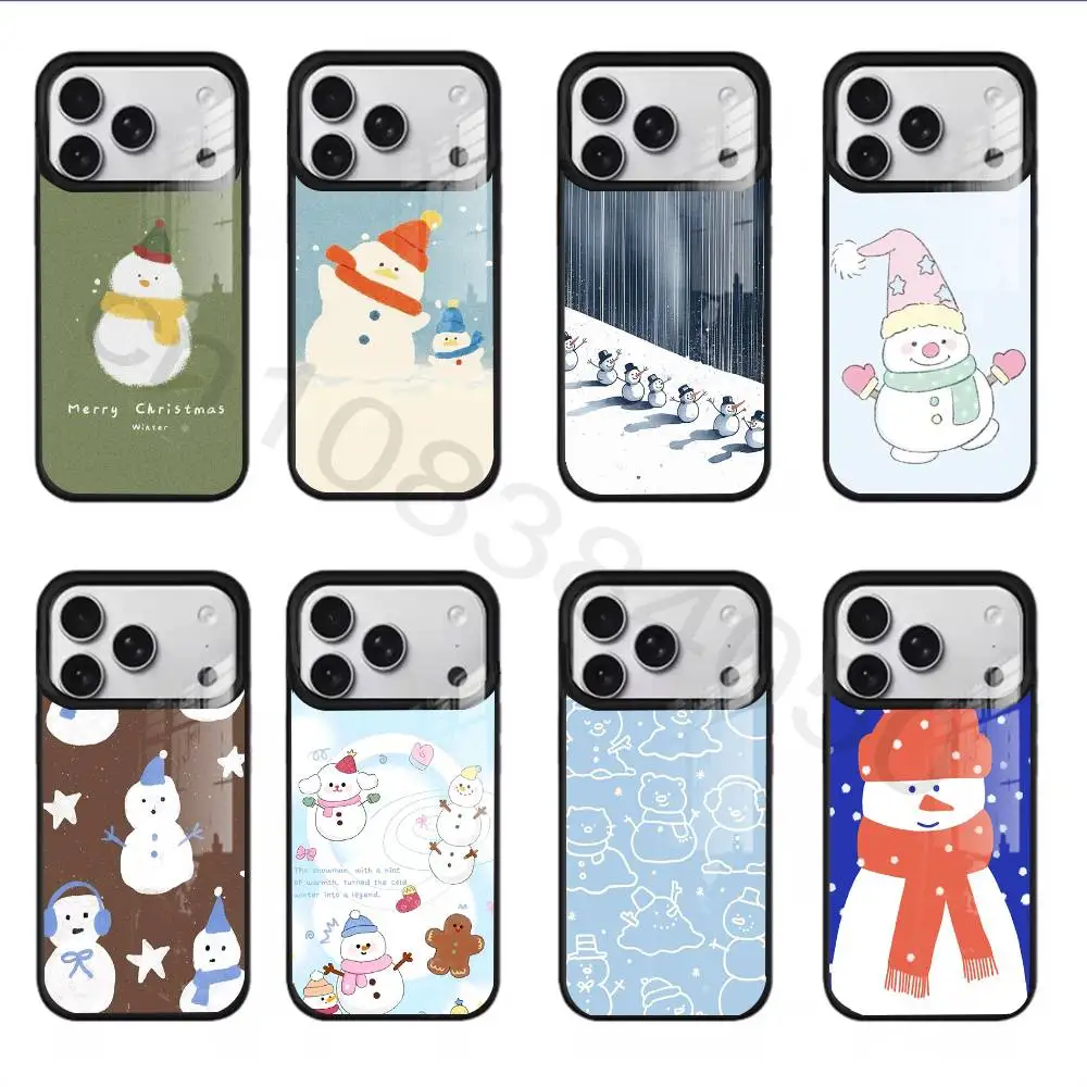 

Snowman Phone Case For iPhone 17,16,15,14,13,12,11,Pro,Max,Plus,Mini,SE4,E For Magsafe Wireless