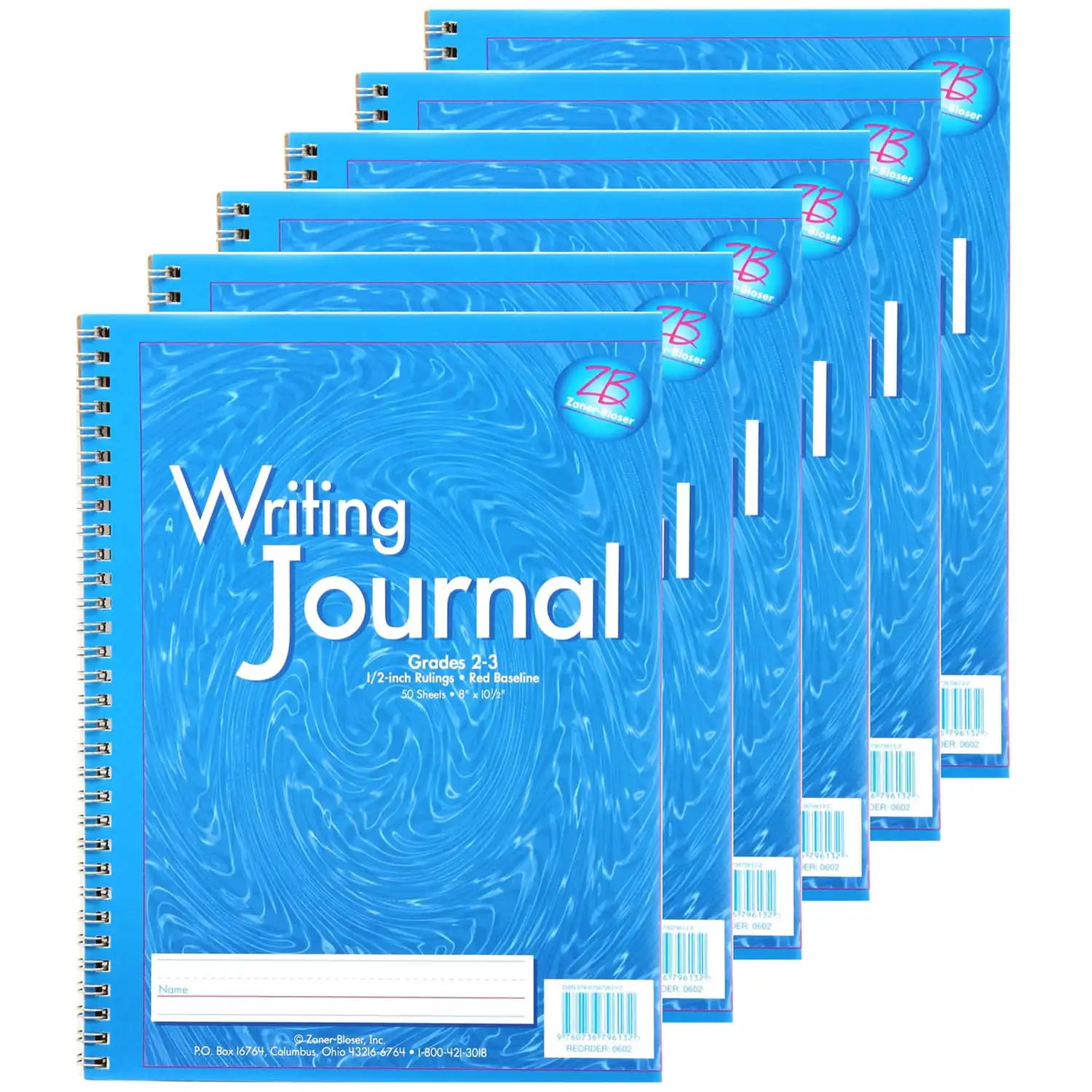 

Журнал Zaner-Bloser My Writing Journal, 2–3, синий, в упаковке из 6 шт.