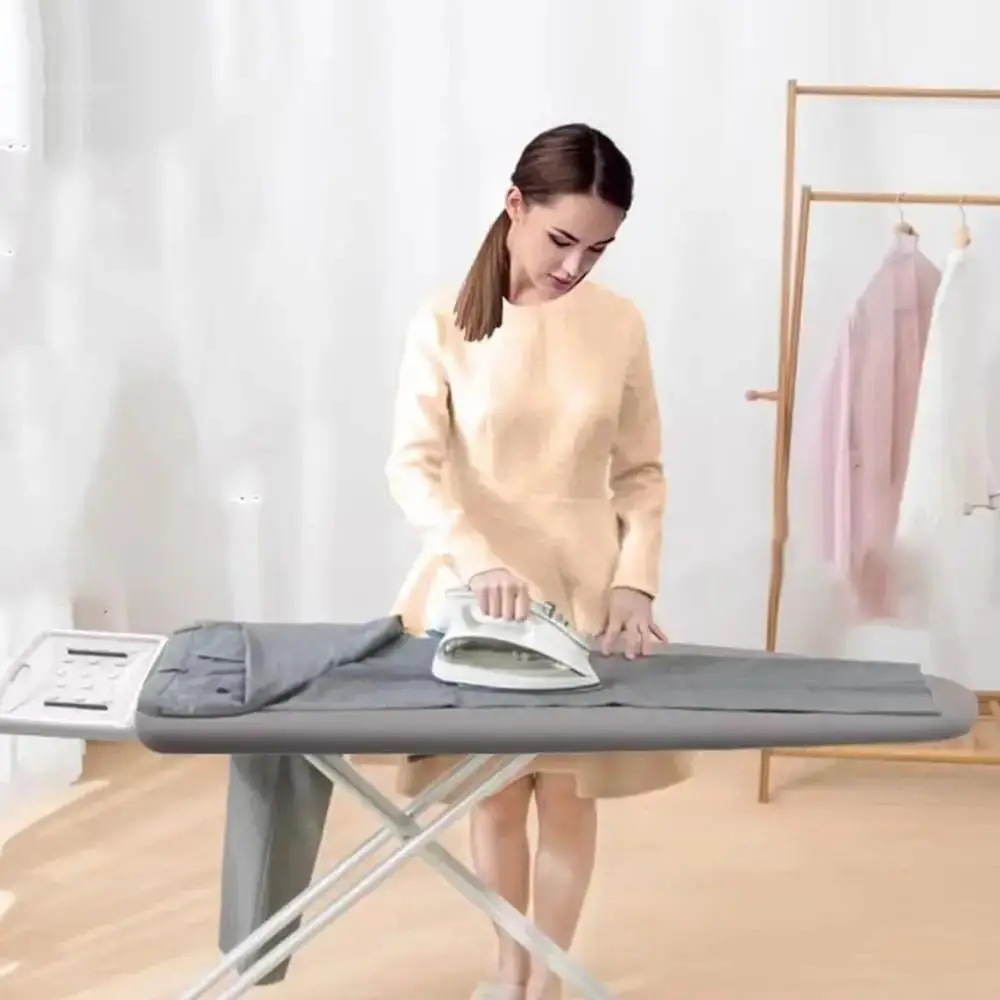 

1 шт., устойчивый к пятнам чехол для гладильной доски с эластичным краем, толстая хлопковая подкладка, термозащитный щиток для утюга, универсальный тканевый чехол