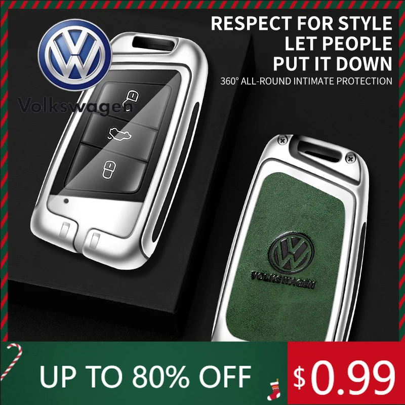

For VW Volkswagen Jetta MK5 Golf Leather Car Key Cover Case Protector Holder Shell for VW Volkswagen Magotan Magotan GTE Passat