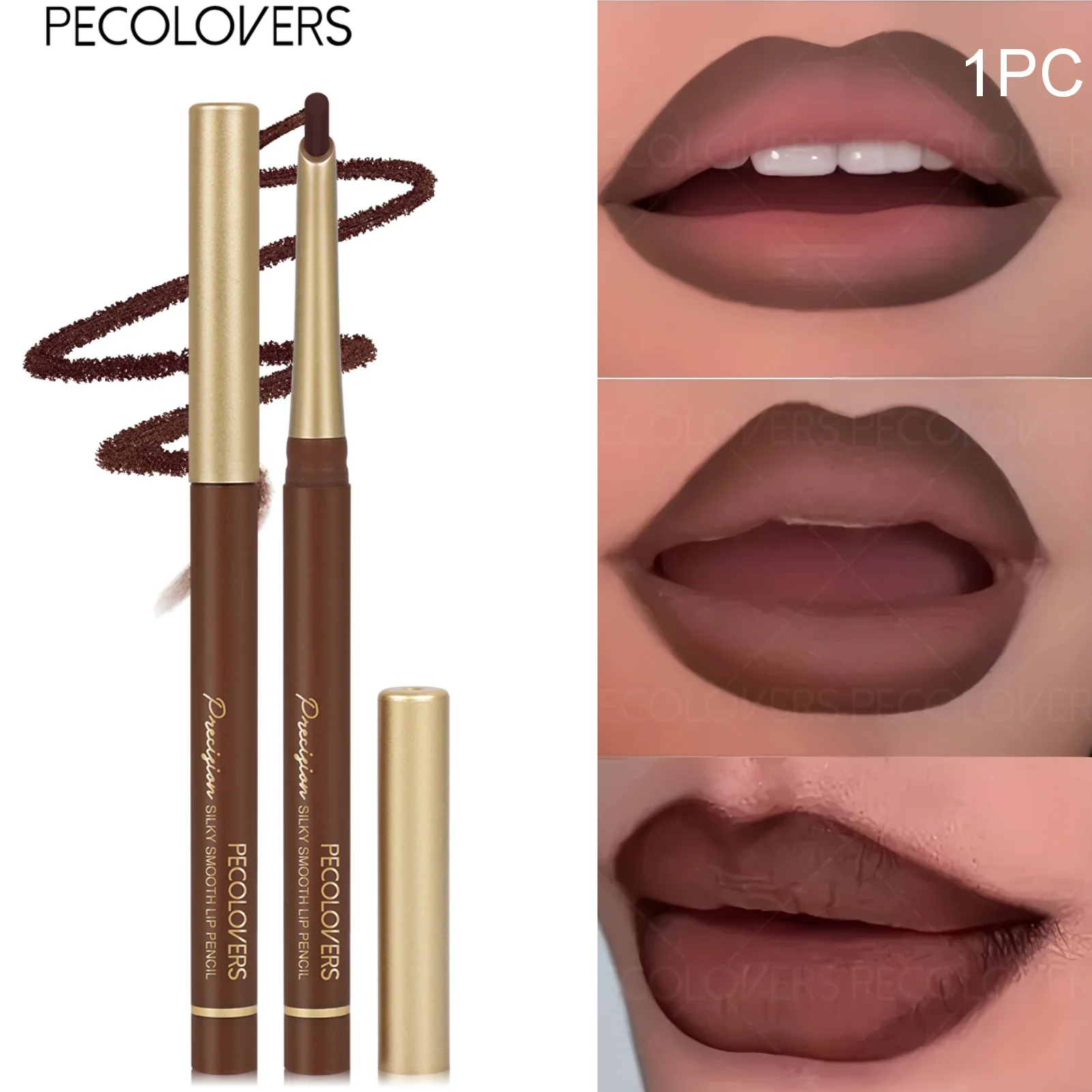 1PC Nude Lip Liner Makeup Natural Long-Lasting Matte Effect Easy-to-Applly Non-Bleeding Lip Pencils Suitable for Daily Wear