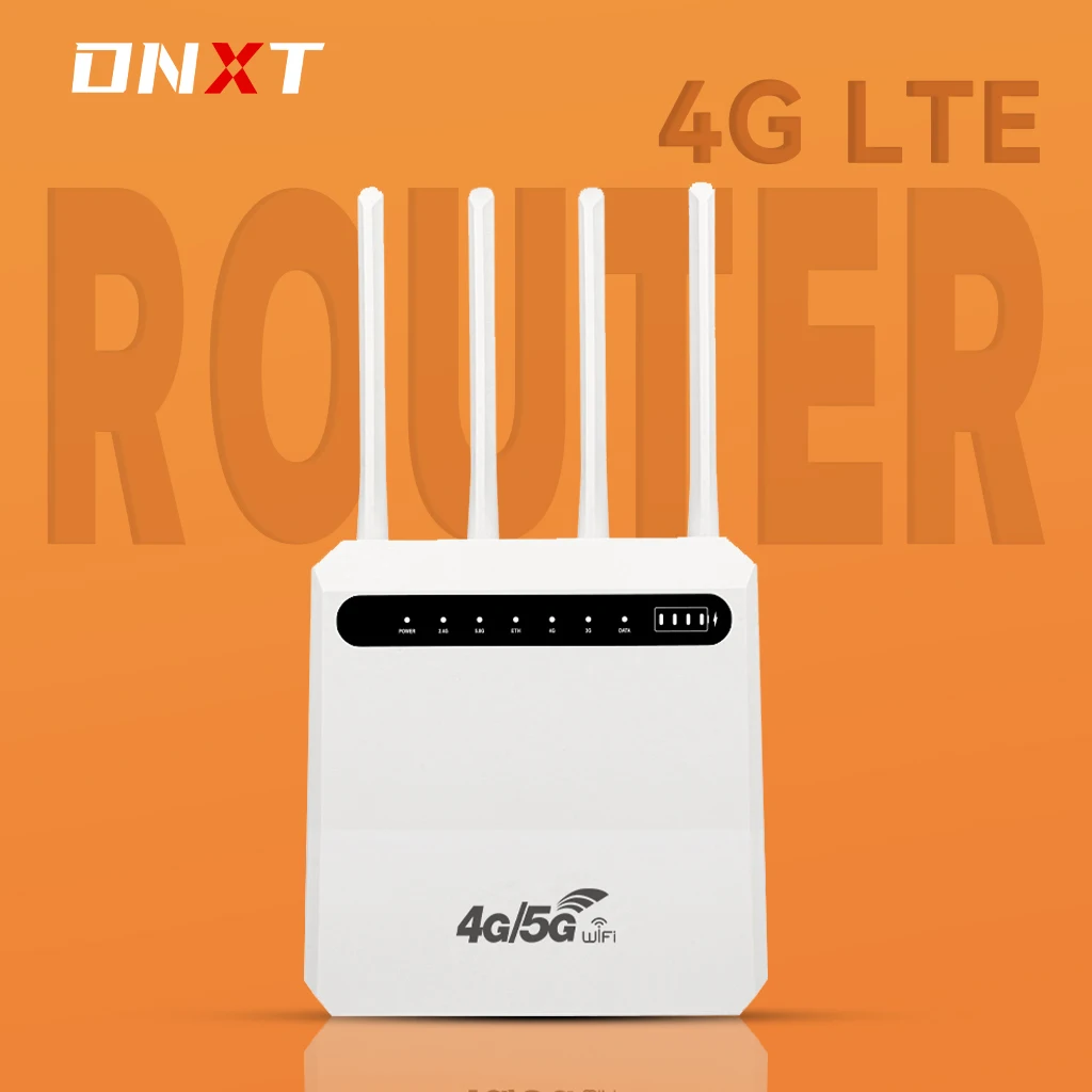 

DNXT C521 CPE-маршрутизатор 4G-маршрутизатор Wi-Fi-маршрутизатор 4g с SIM-картой Несколько сетевых портов, дополнительная батарея