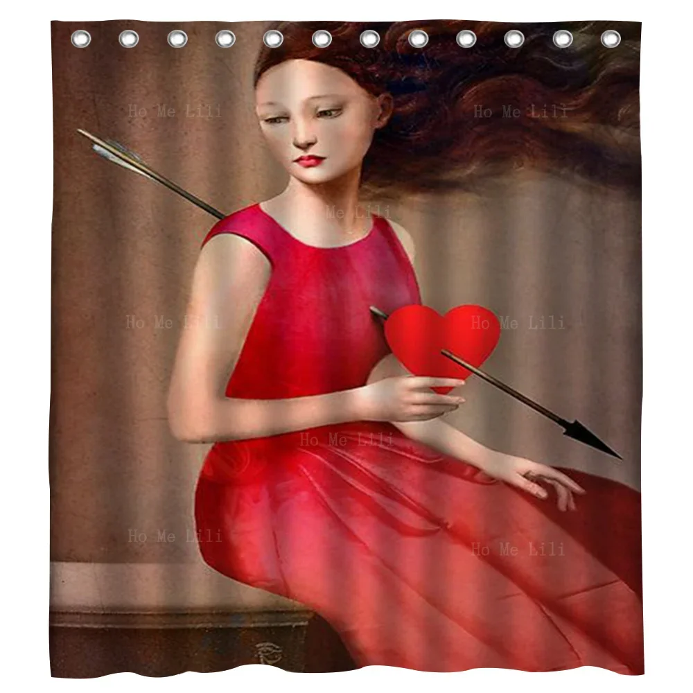 The Tender Eyes Of A Wounded Woman In Her Misery Among The Slaves Of Love Shower Curtain By Ho Me Lili For Bathroom Decor