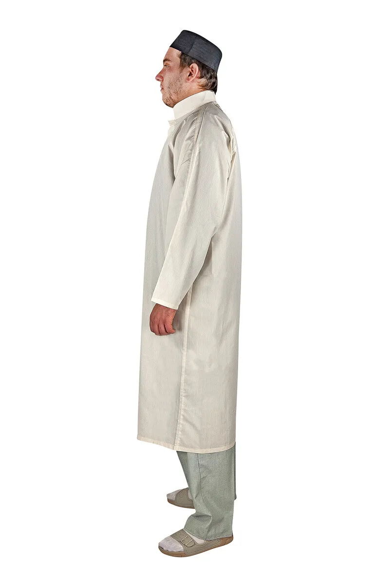 IQRAH Men Prayer Robe Prayer Gown Cream