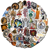 10/30/50pcs Art Greek Mythology Graffiti Stickers Athena Apollo Zeus Sticker Laptop Phone Wall Notebook Decoration Decals Gift