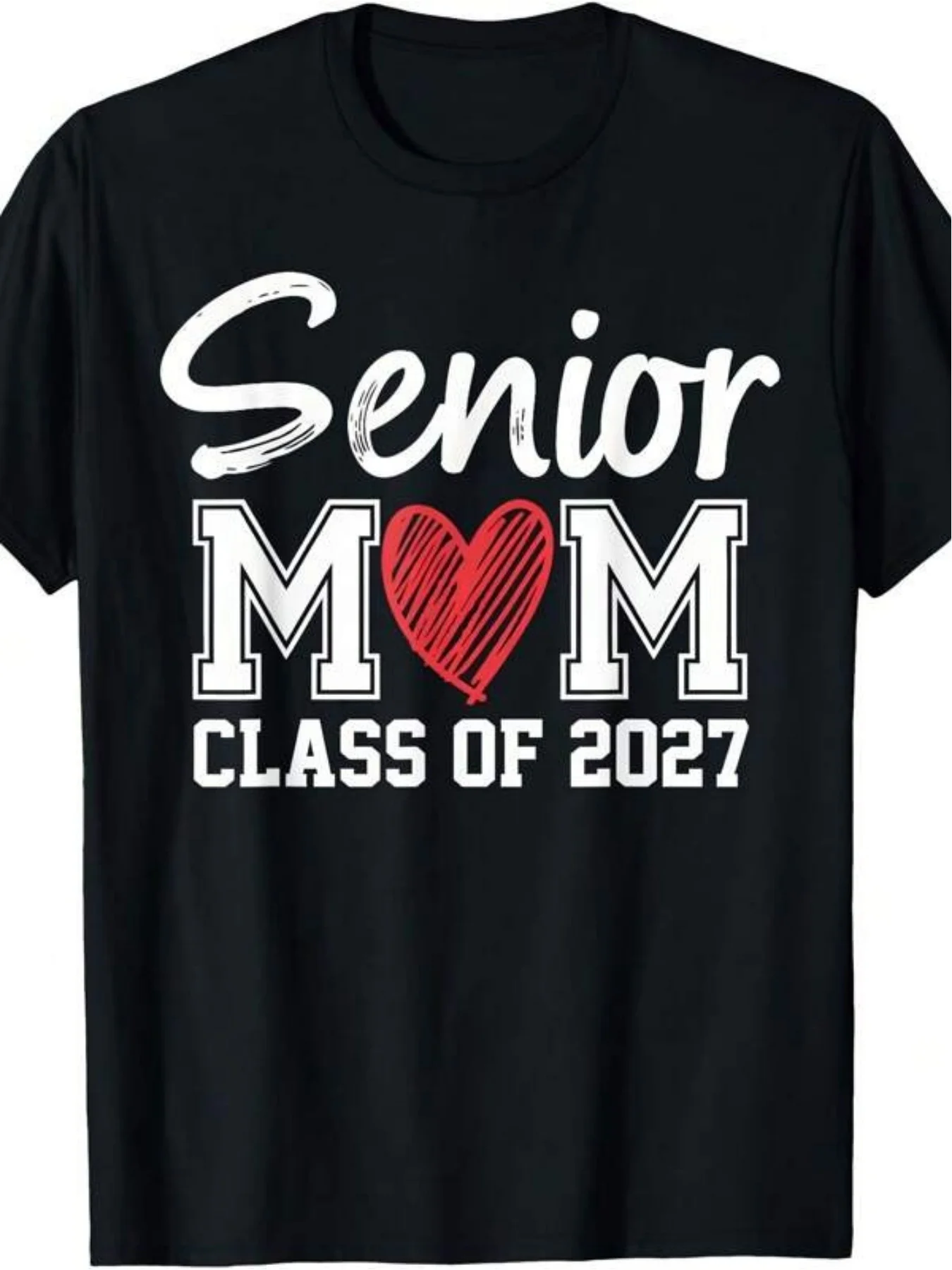 This TShirt for The Class of 2027 Designed for Proud Mothers Showcases A Graphic Design and Comes with A Round Neck Short Sleeves and Stretchy Fabric for A Stylish LookFashionable Versatile Casual T-Shirt