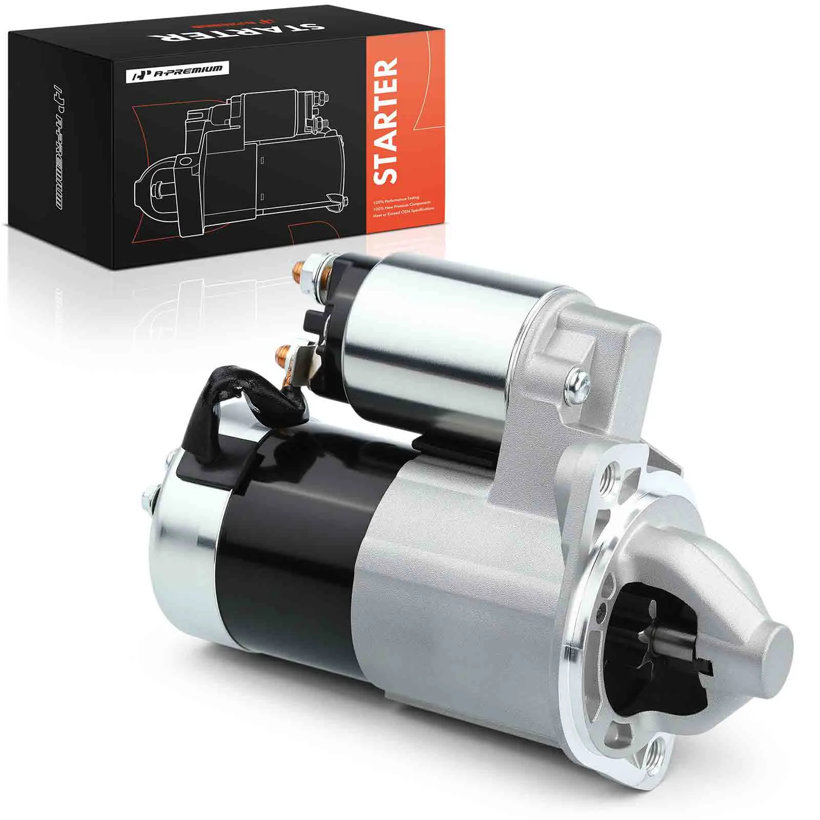 A-Premium Starter Motor for Hyundai Elantra 1996-2006 Tucson 2005-2009 Tiburon Kia Sportage Spectra5 2005-2006 Spectra 2004-2006