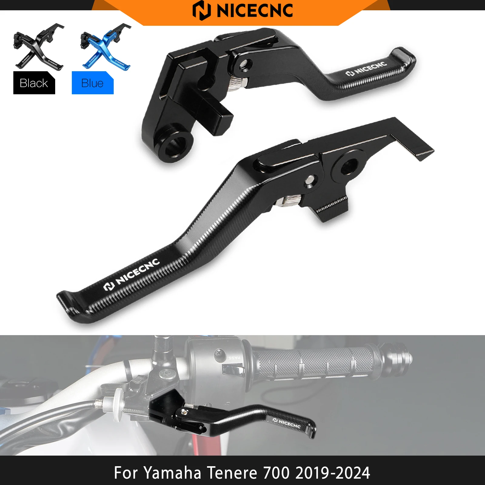 

For Yamaha Tenere 700 /XTZ 700 2019-2024 Shorty Brake Clutch Lever T700 Rally Edition World Raid MT07 MT09 18-20 XSR700 18-24