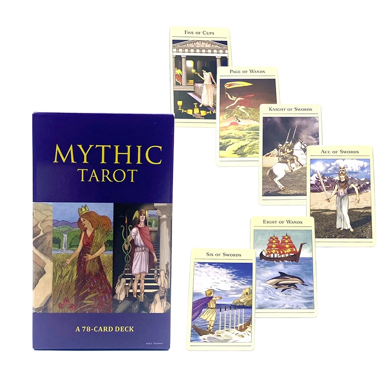 1Box New Mythic Tarot Cards Prophecy Divination Deck Family Party Board Game Fortune Telling Game Beginners Cards