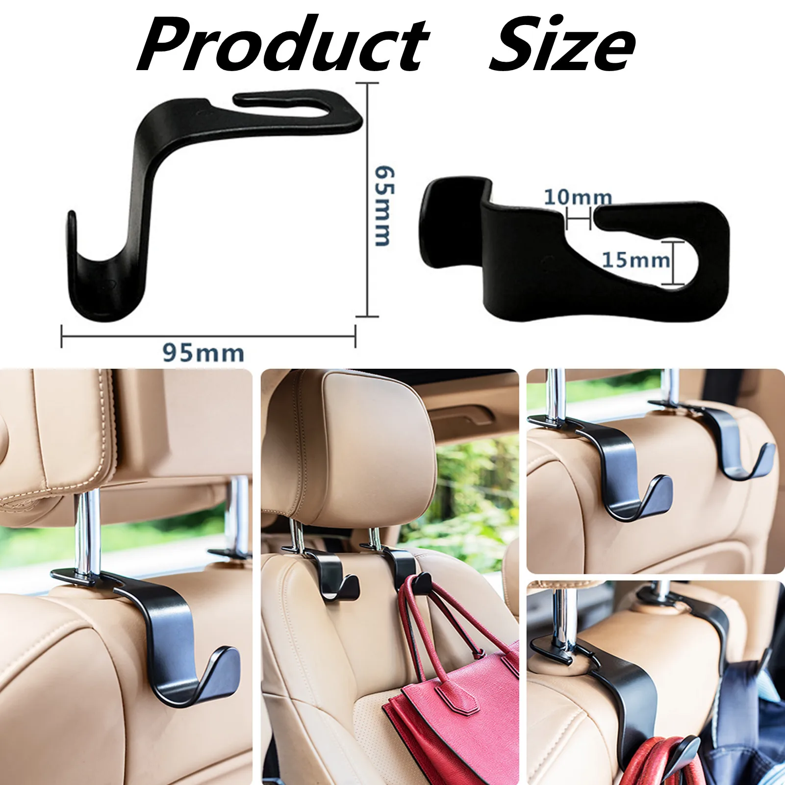 

Car Seat Back Hook Car Accessories Interior Hanger Holder Auto Back Seat Organizer Storage for Car Bag Purse Cloth Decoration