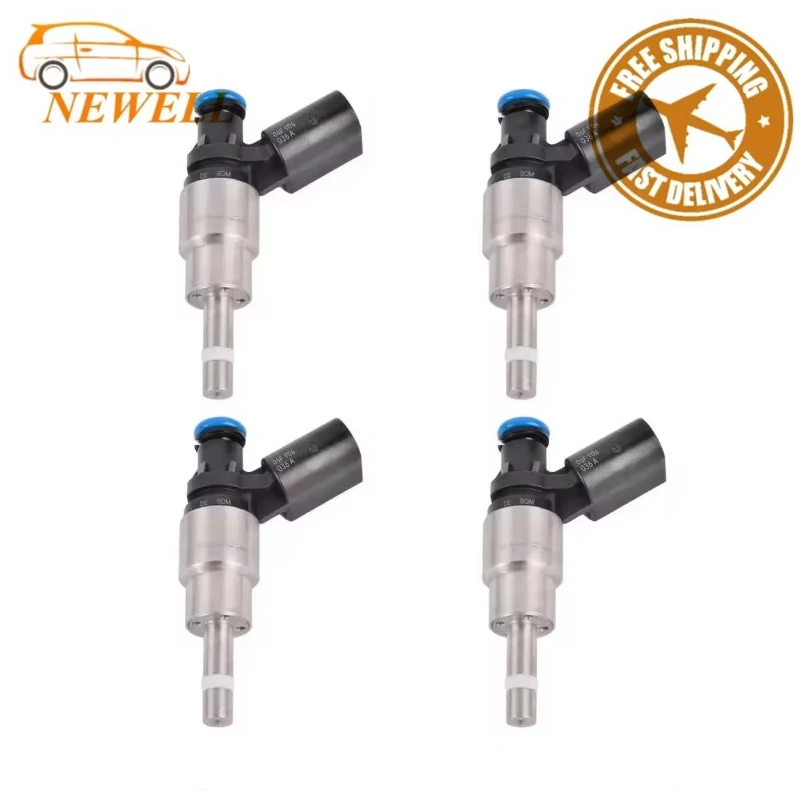 

4pcs 06F906036A 0261500020 Fuel Injector For Audi A3 TT A4 Volkswagen Golf GTI Passat EOS 2.0L I4 2005-2009 TFSI