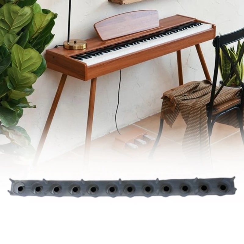 Digital Piano Contact Pad, 12-Key Single-Row Conductive Rubber Replacement with an Integrated Layout for Electronic 69HD
