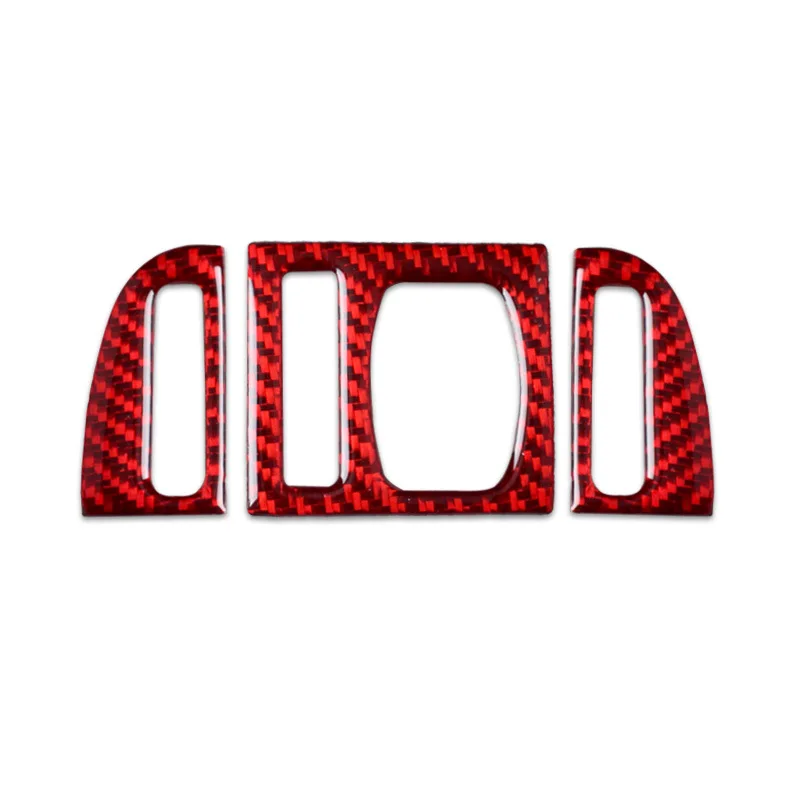 For BMW 5 Series Modified Interior 528 525li F10 Carbon Fiber Red Central Control Air Outlet Decorative Frame