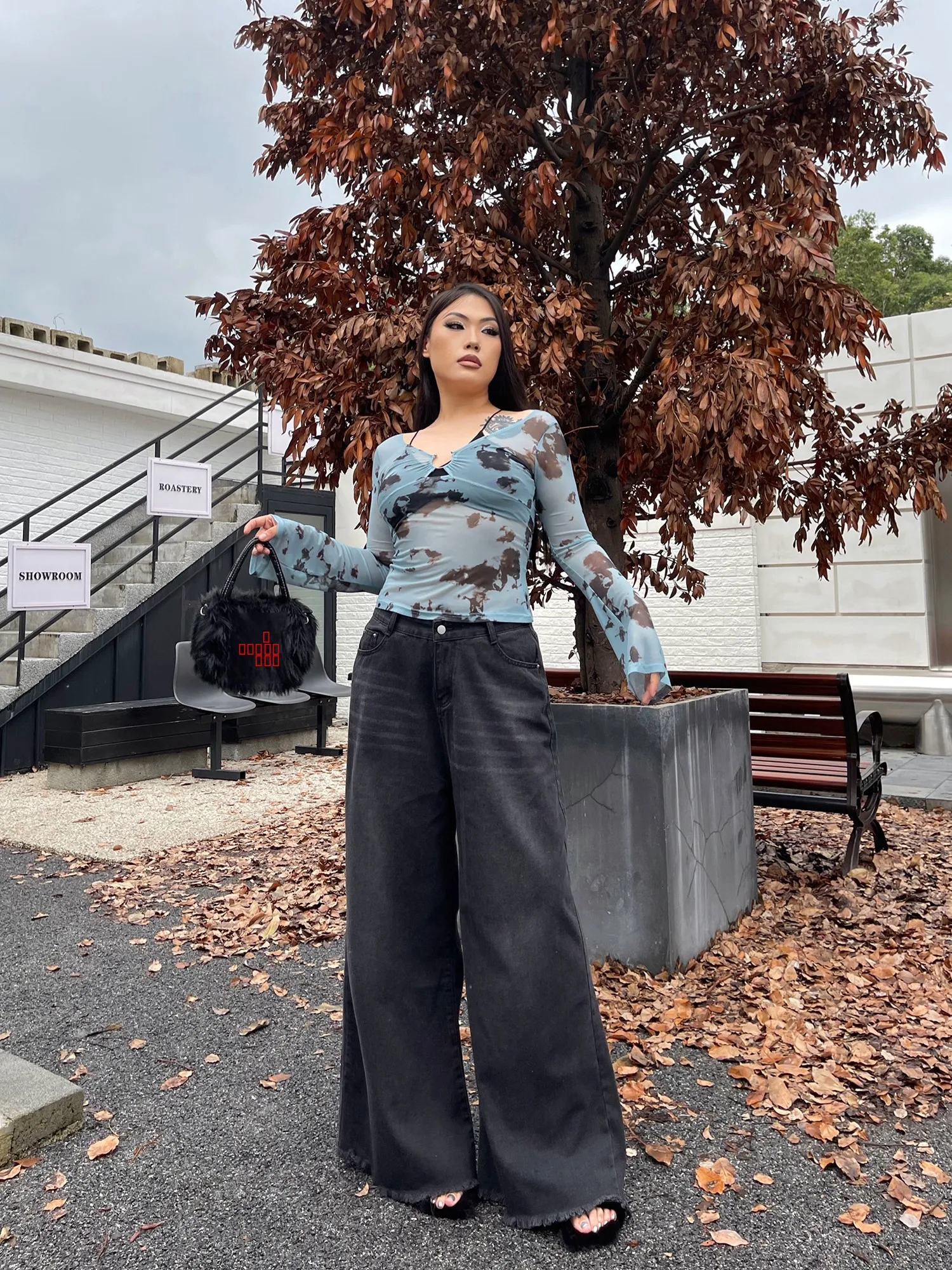 

High Waist Wide Leg Jeans Women plus Size Loose Fit Ripped Denim Pants Autumn Winter New Sle American Retro Sle