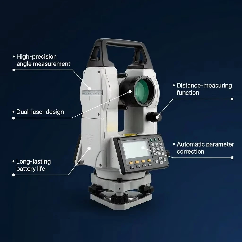 High Precision Laser Electronic Measurement and Ranging Prices Surveying Instrument Equipment Used Theodolite AI