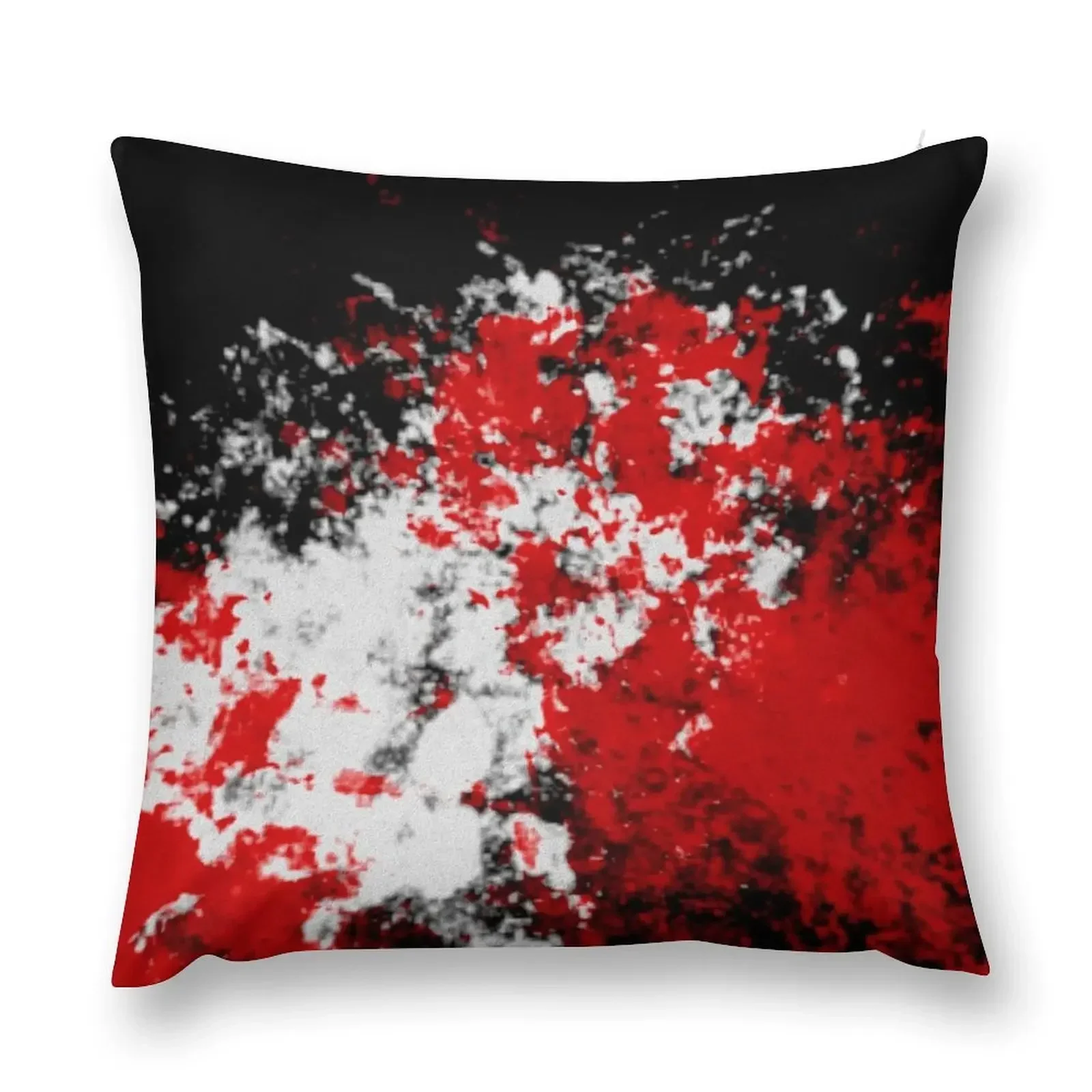 Red And White Splats Throw Pillow Christmas Cushion For Home Pillow Covers Decorative Pillow Cases