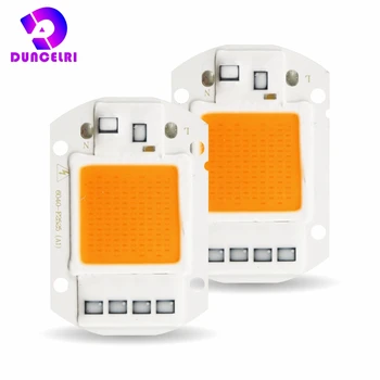 Puce de culture Led à spectre complet 10W 20W 30W 50W 110V 220V, puce de lumière de croissance cob 380nm-780nm pour culture et fleurs de semis de plantes d'intérieur