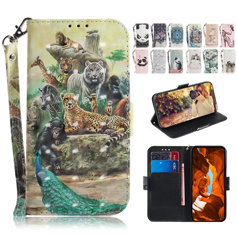 Painted Flip Leather Magnetic Case FOR OPPO A79 a78 A77 A76 A74 A73 A98 A96 a95 A94 93 A92s 4G 5G Phone Cover