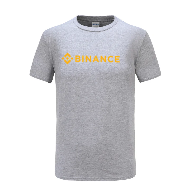 Binance T Shirt Crypto Men Casual Tees Cotton Short Sleeve Cool Tops Tshirt 2024