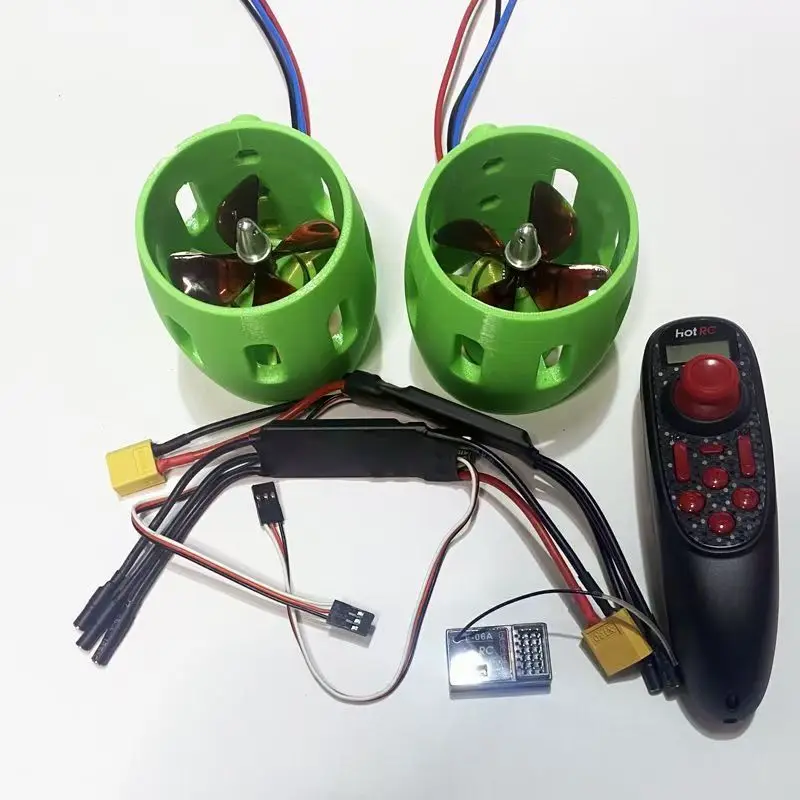 12V 300W Brushless Underwater Thruster 2.5kg Thrust Waterproof Motor for ROV Bait Boat Fishing Rescue RC Boat DIY Model Parts