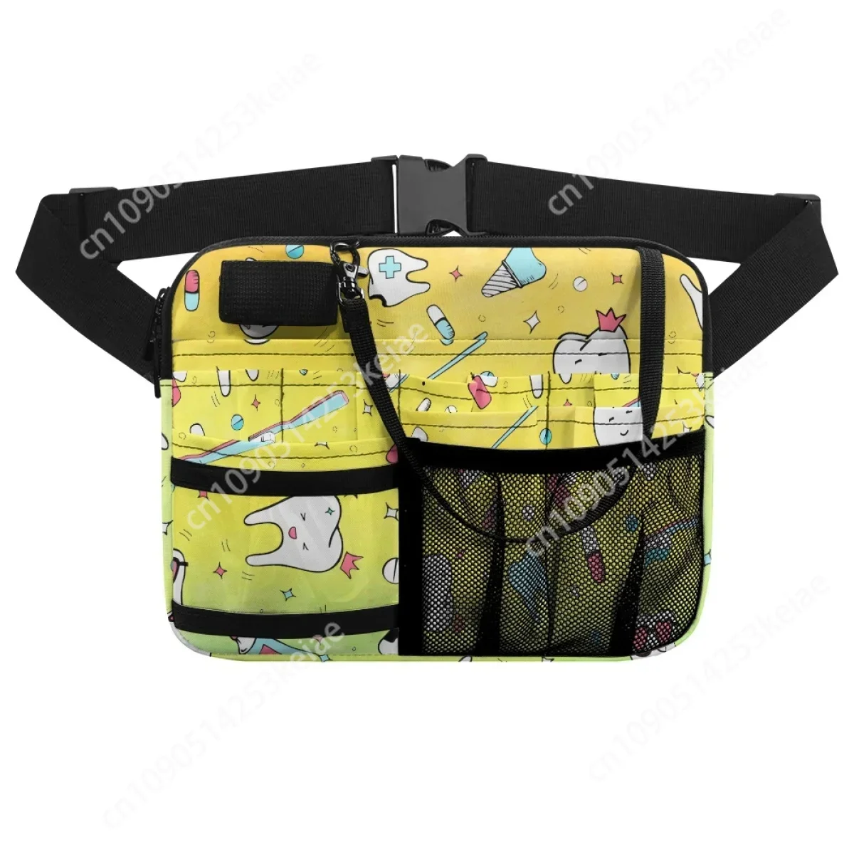 Gradient Dental Nurse Printing Portable Waist Bags Practical Medical Hospital Work Multi-Pocket Casual Belt Bags Bolsa Feminina