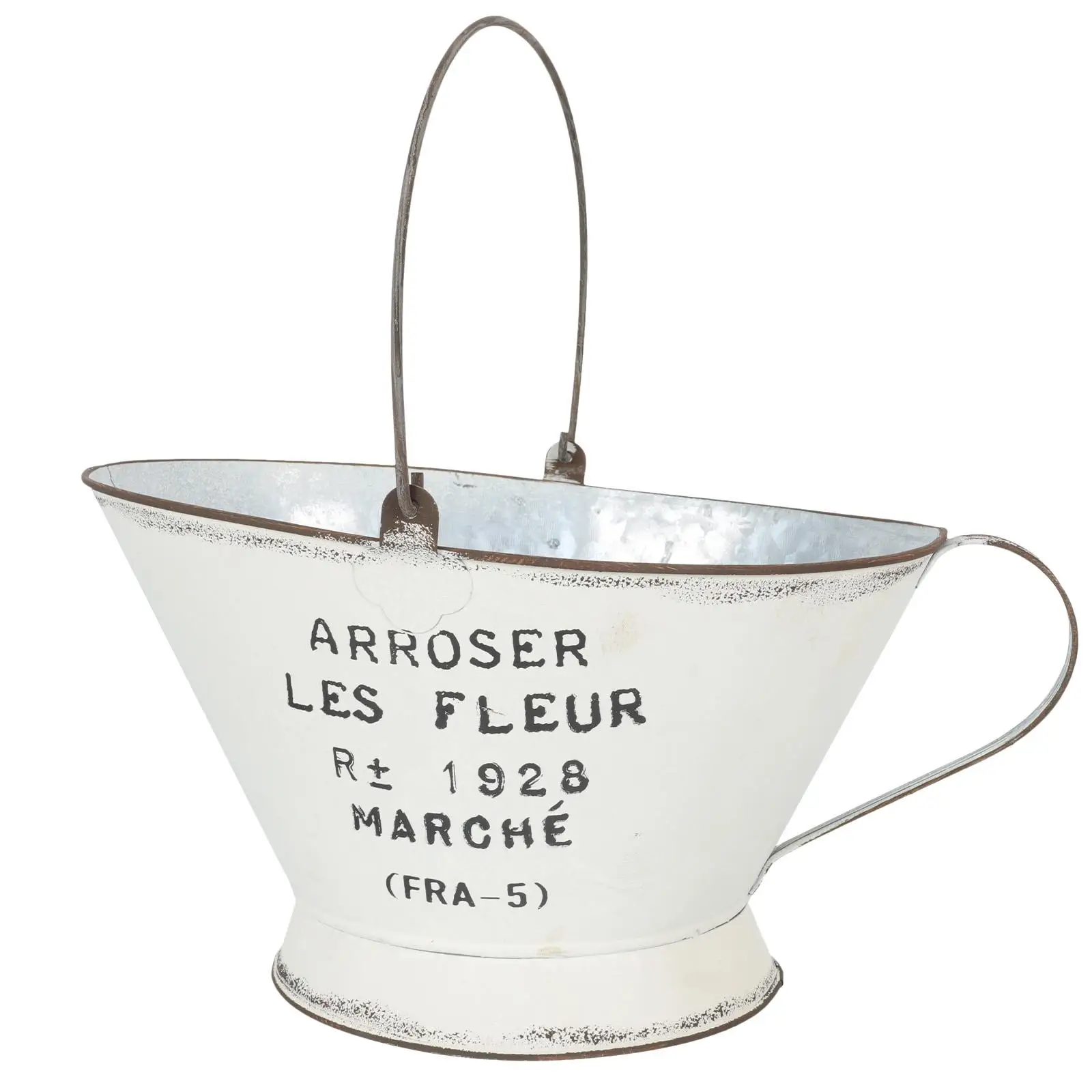 

Flowerpot Hanging Basket Garden Vintage Home Decor Vase Galvanized Sheet Ornaments Pots Decoration
