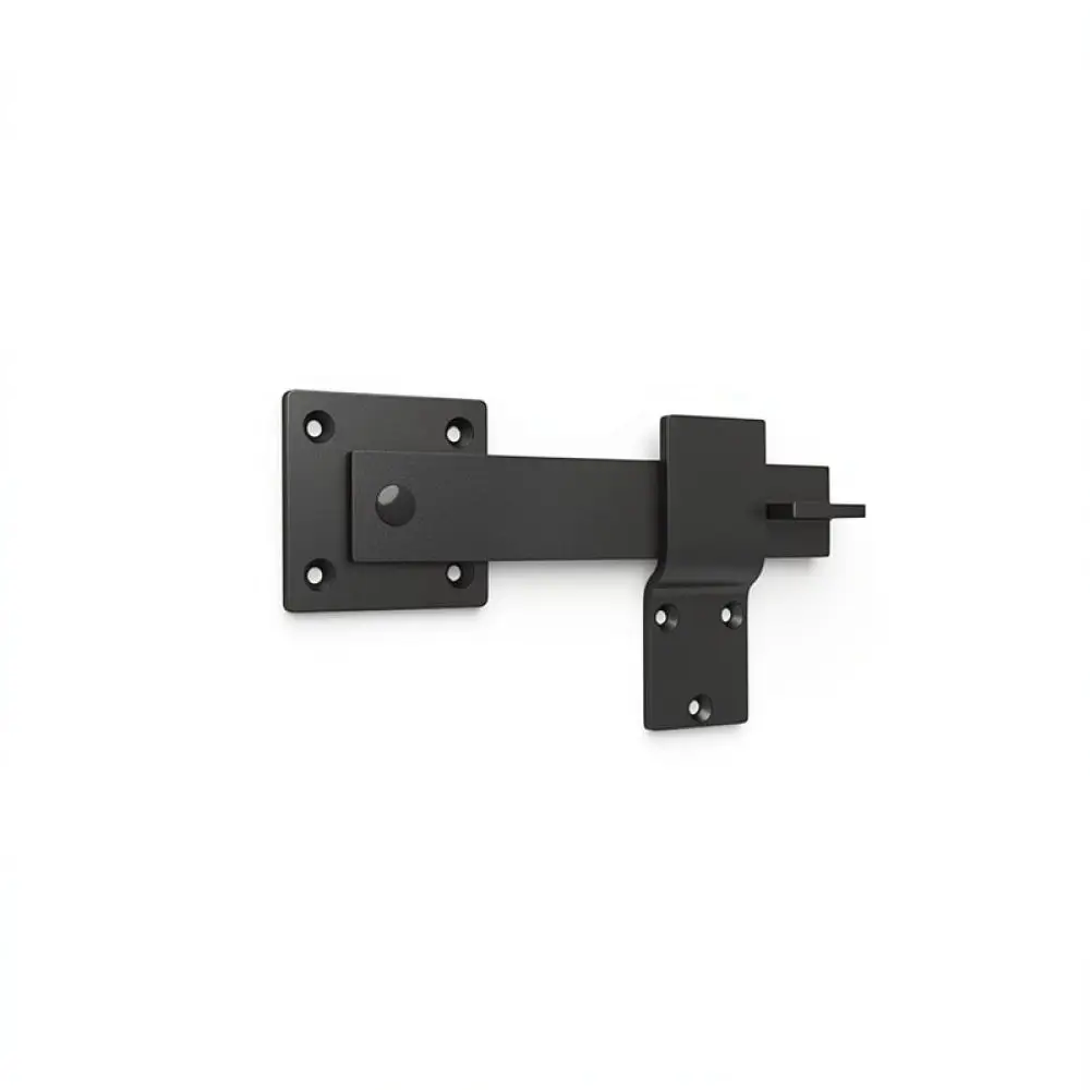 Heavy Duty Gate Hardware Set For Garden Fence Door Carbon Steel Hinge Latch For Wood PVC Iron Gate Security Fittings