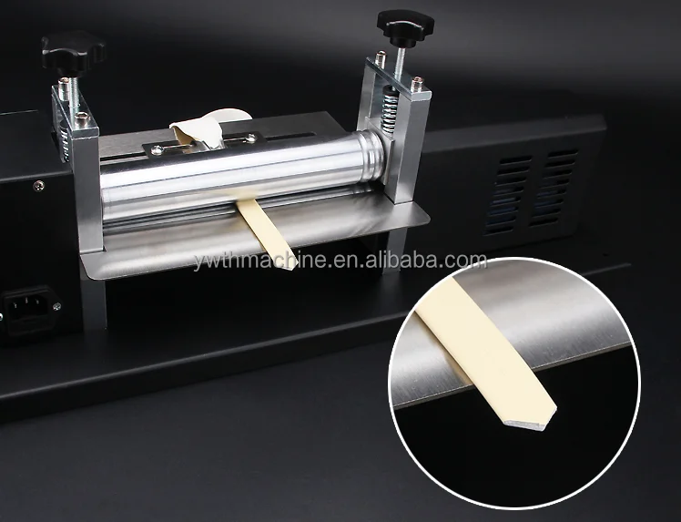 Constant Temperature Heating Electric Speed Adjustable Leather Shoulder Strap Bonding Roller Folding Machine