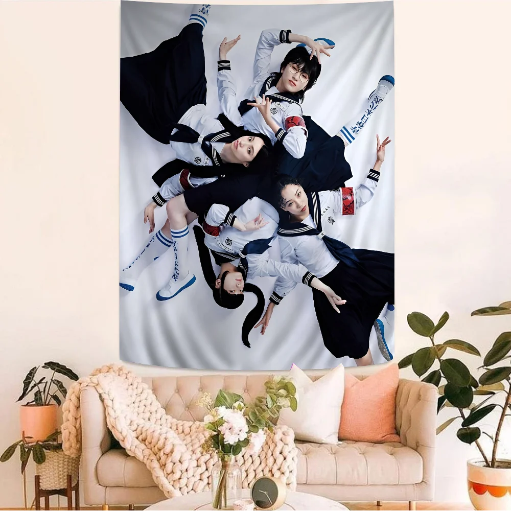 Atarashii gakko diy wandteppich für wohnzimmer wohnheim wohnheim dekor wand kunst dekor