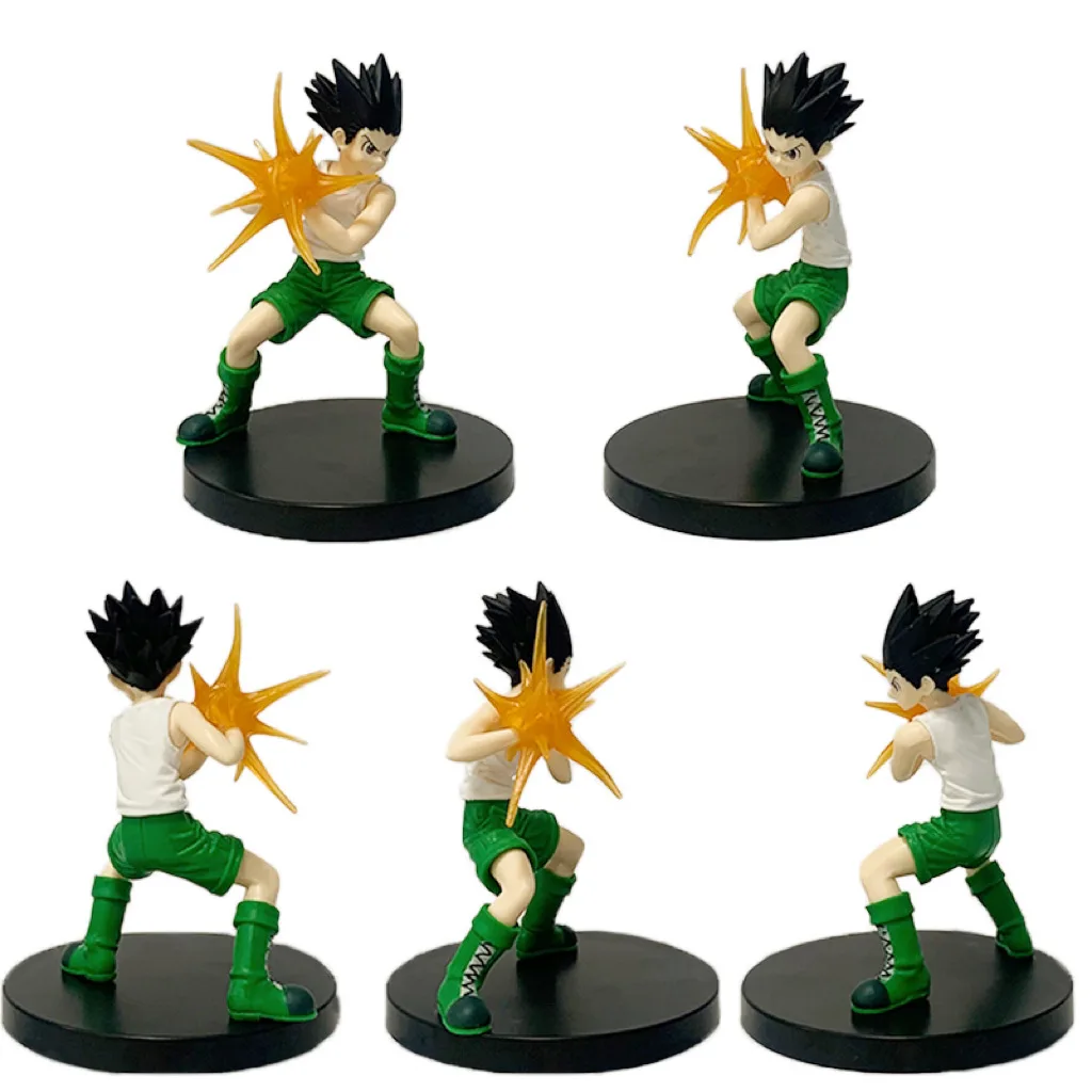 Hunter X Hunter Anime Figuren-Set 6 Stück Gon Killua Kurapika Hisoka Chrollo Illumi PVC Actionfiguren Sammlerstücke Modell-Spielzeug Geschenke – Detail 9