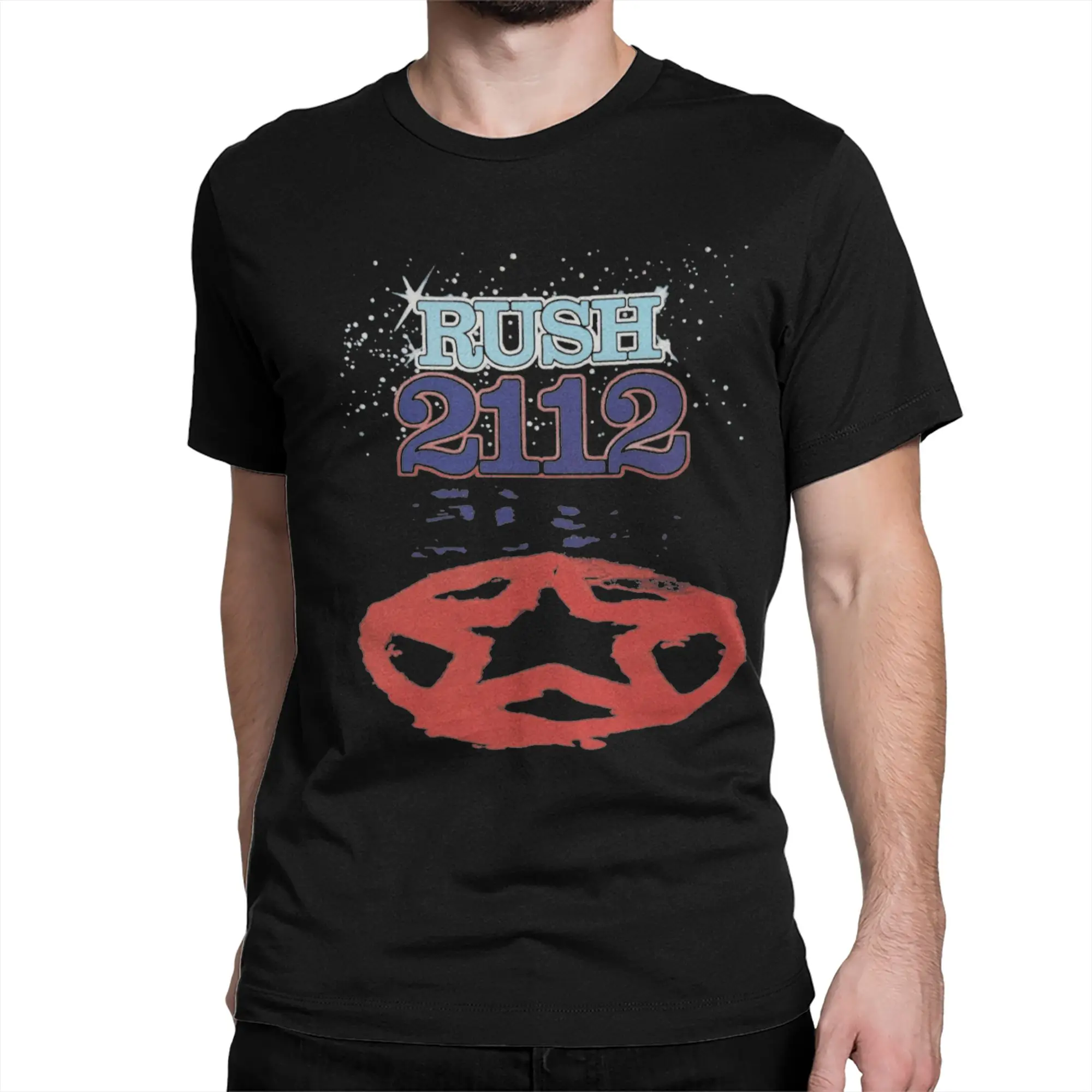 Roll Never Walk Alone Rush 2112 Band T Shirt Men Women's 100% Cotton T-Shirts O Neck  Tee Shirt Short Sleeve Clothes Party
