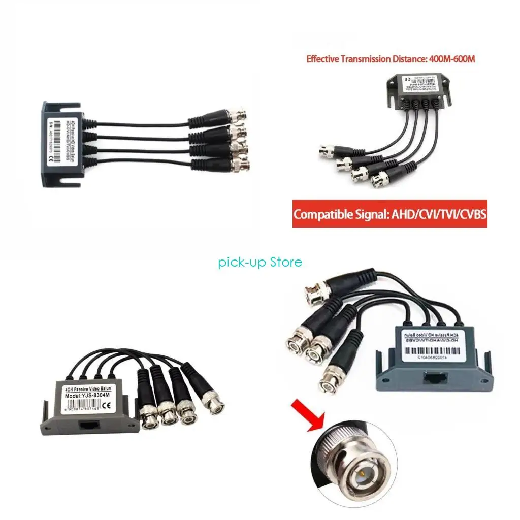 Q5WA CCTV 카메라 네트워킹을위한 신뢰할 수있는 4 채널 BNC 신호 증폭기 송신기