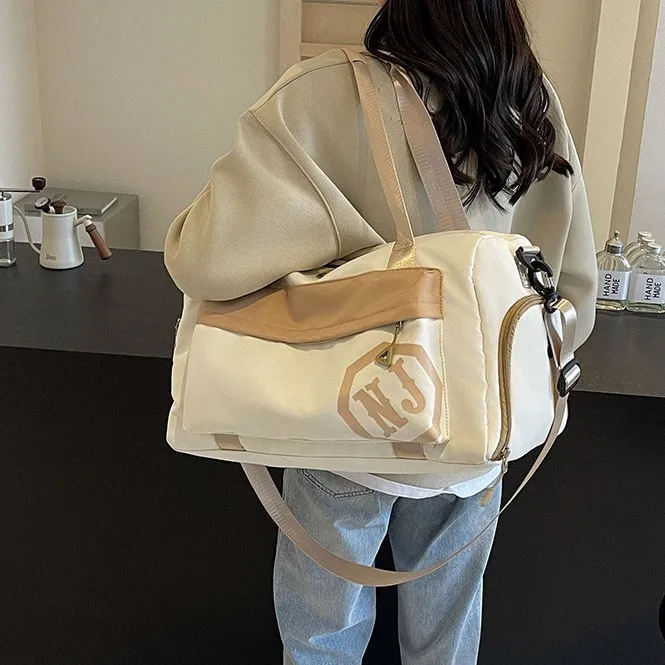 New Fashion Travel Bag Women's Large Capacity Long and Short Travel Sports Storage Luggage Light Portable Luggage Bag Backpack