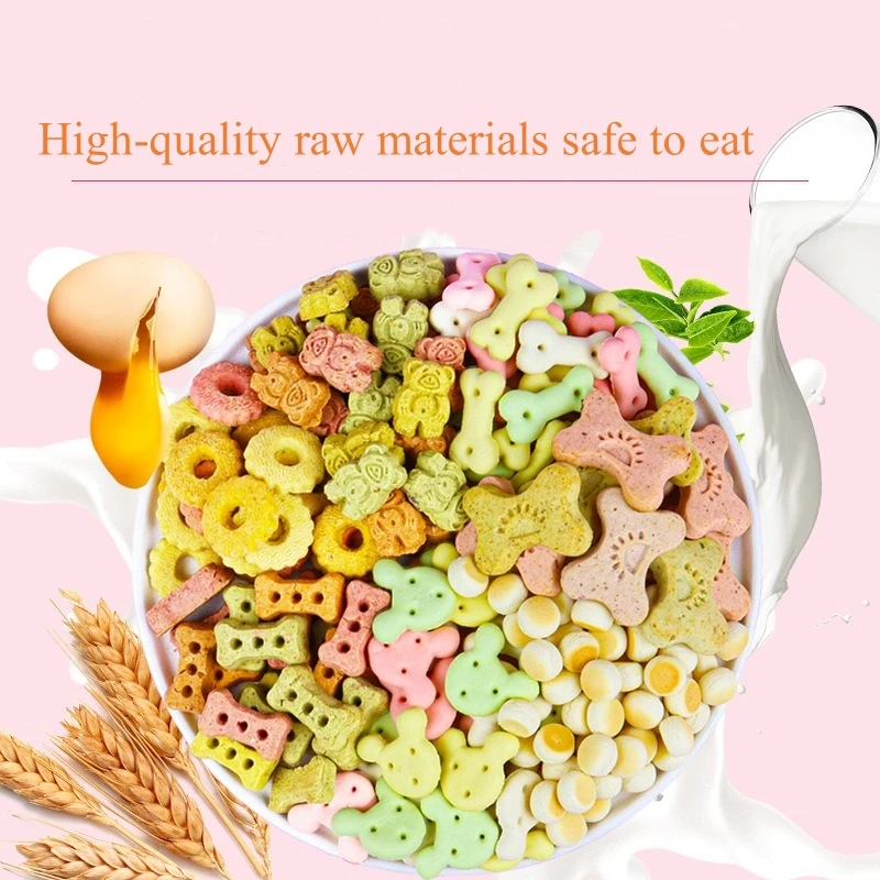 200g Pet Food Dog Snacks Grinding Teeth Cleaning Dog Multi-flavor Biscuits Chicken Beef Calcium Milk Steamed Buns Pet Snacks