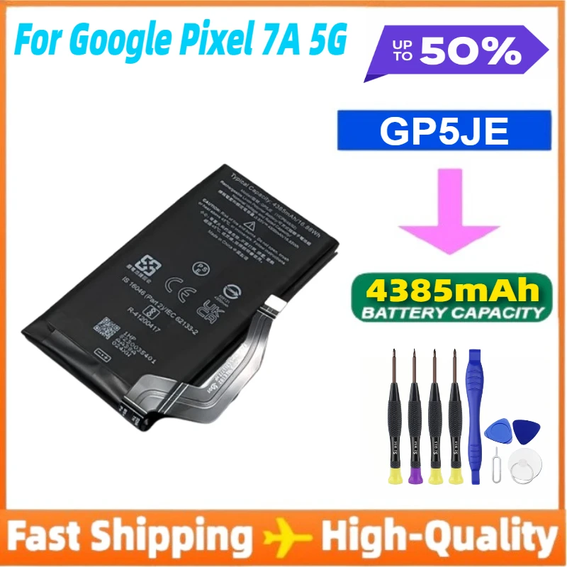 

Сменный аккумулятор GP5JE для HTC Google Pixel 7A 5G Сменные аккумуляторные батареи
