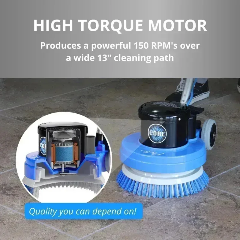 QZA4-Prolux Core Floor Buffer - Heavy Duty Single Pad Commercial Floor Polisher and Tile Scrubber,