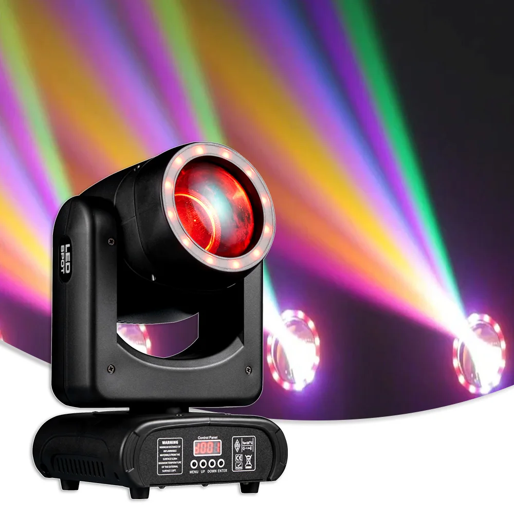 LED 120W Beam Spot Moving Head 150w Power With Aperture RGB SMD Lamp Bead For Wedding Party Christmas Date Dj Disco Stage Lights