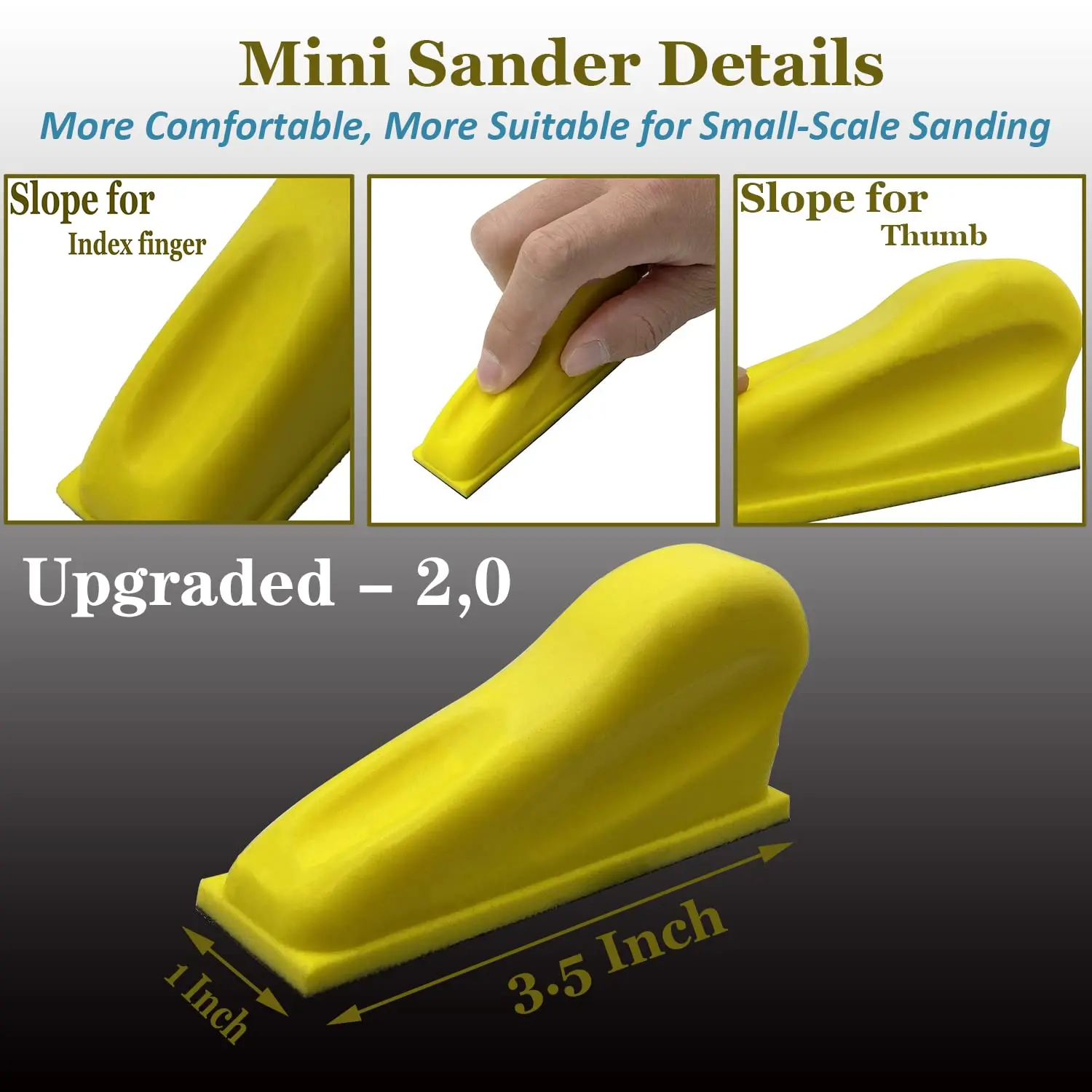 71 ชิ้น Micro รายละเอียดกระดาษทรายชุด 30*93 มิลลิเมตร Grits 400-3000 Mini Sander ชุดมือ Sanding Block สําหรับหัตถกรรมไม้พื้นที่ขนาดเล็ก