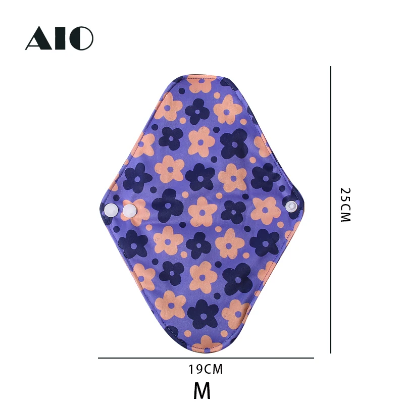 Тканевые менструальные прокладки [AIO] S/M/L, многоразовые гигиенические прокладки для женщин, G73 моющийся санитарный салфетка с бамбуковым углем внутри