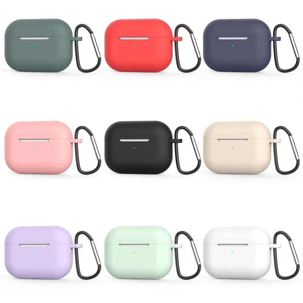 Компактный силиконовый Bluetooth-совместимый чехол для наушников с защитой от царапин для Airpods Pro