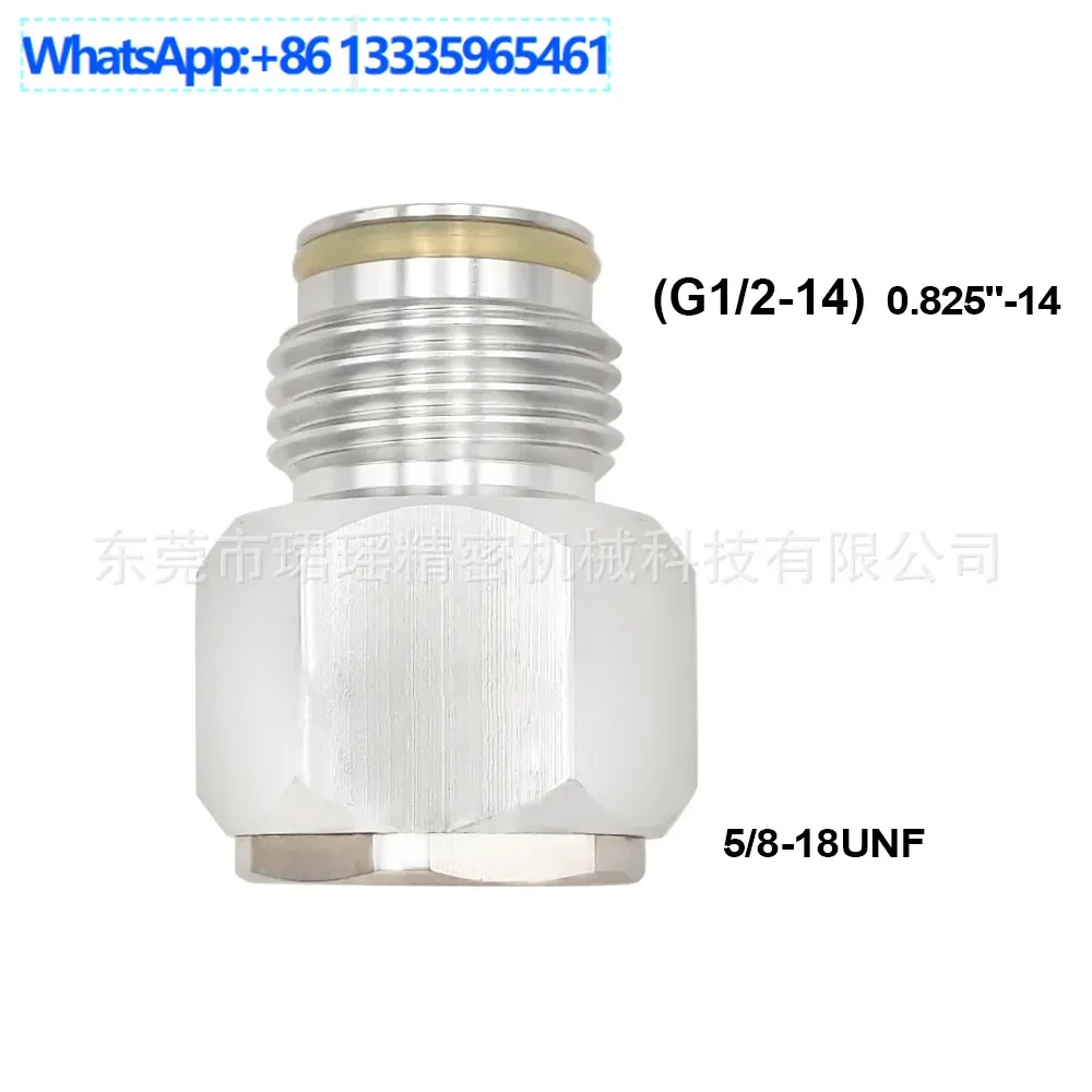 

5Pcs Disposable carbon dioxide CO2 gas cylinder 5/8-18 UNF to G1/2-14 threaded connector