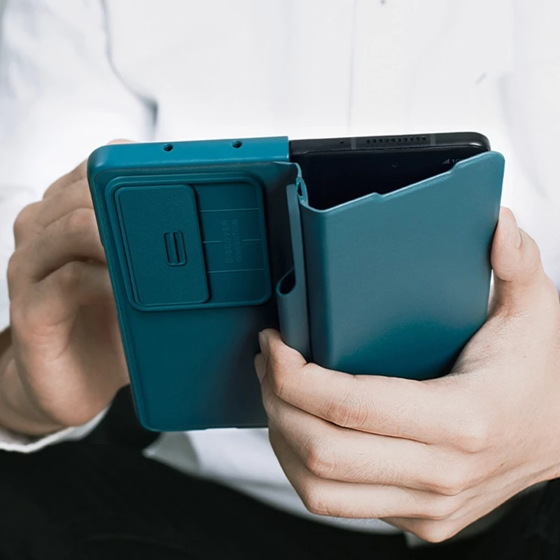 กันกระแทกสำหรับกรณีป้องกันลายนิ้วมือผิวสำหรับ โทรศัพท์มือถือสำหรับ SHELL สำหรับ GalaxyZFold4 ฝาครอบสำหรับ Dropship