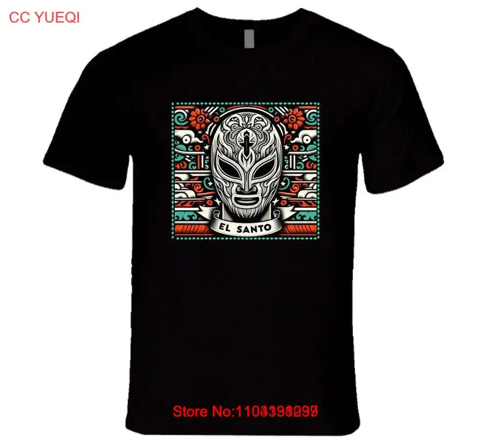 El Santo Lucha Libre Mask Mexican Wrestling Legend Tee Enmascarado d Plata Shirt