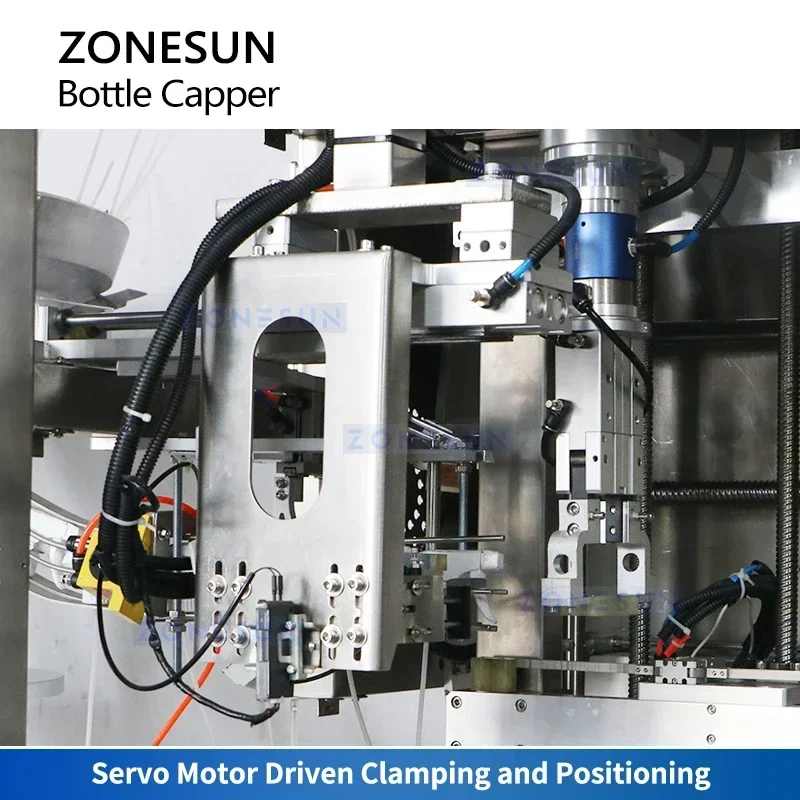 Zonesun 自動スプレー キャッピング マシン サーボ キャッパー連続運動キャッピング マシン ZS-XG23