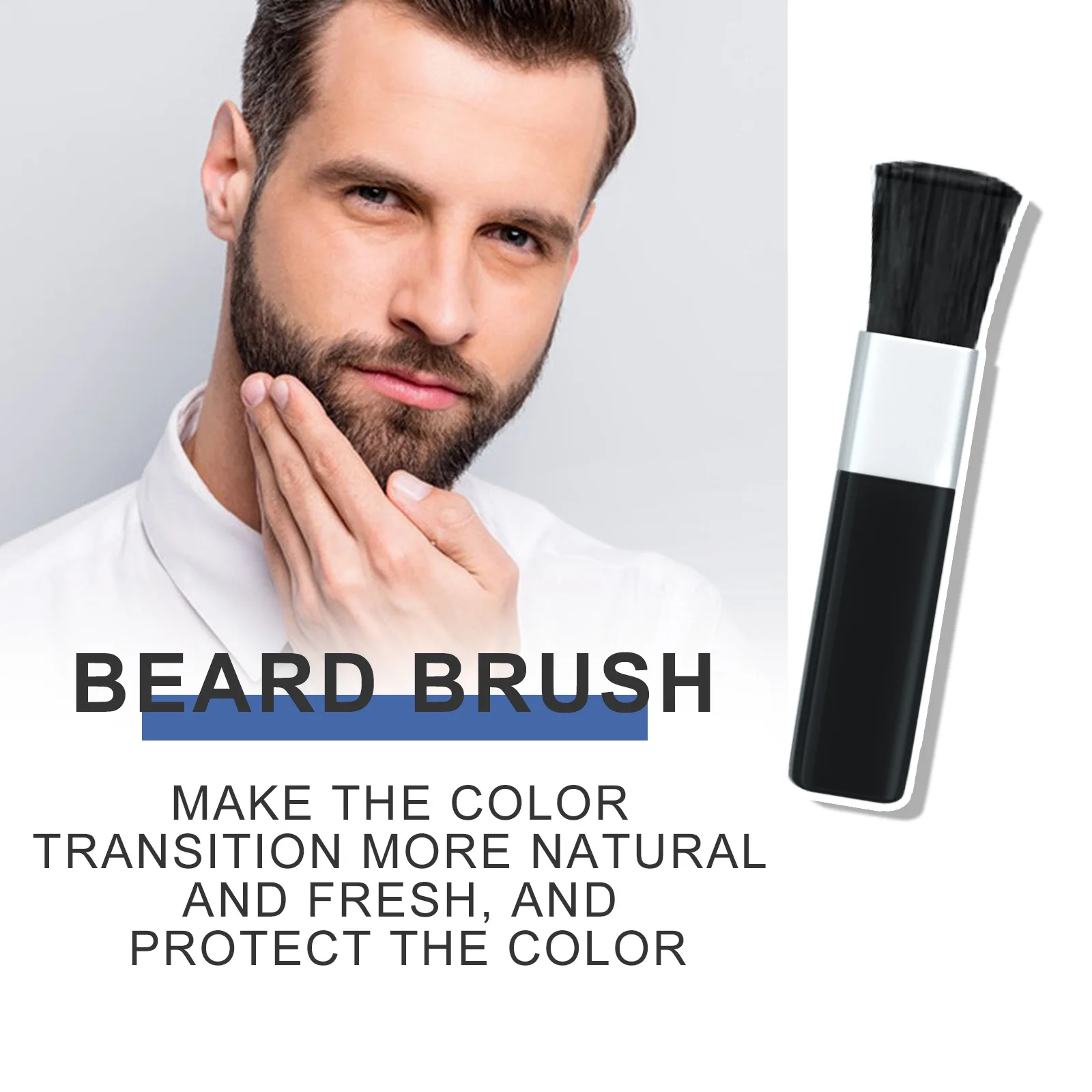 Waterproof Beard Pen Brush Beard Enhancer Lasting Hair Line Cover Repair Moustache Coloring Shaping Tools Beard Filler Pencil