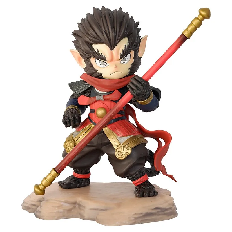 

Chinese Trend Monkey Cartoon Model Q Version of Wukong Hand To Do A Childhood Display Gift Back To School Anime Mother Kids Toys