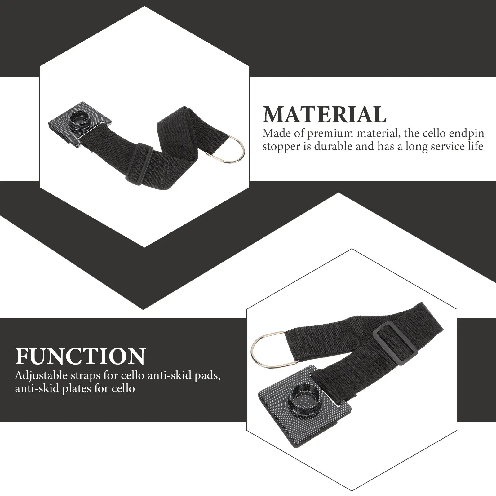 

Adjustable Cello Endpin Anchor Thick Sponge Non-Slip Pad Durable Anti-Slip Holder for Chairs Stands Floor Protection Musical