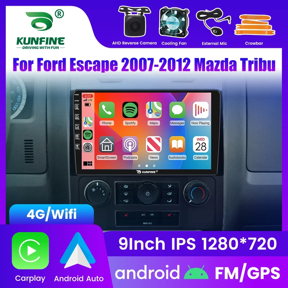 

2Din Android автомобильный радиоприемник для Ford Escape 2007-2012 Mazda Tribu мультимедийный видеоплеер GPS-навигация стерео аудио головное устройство